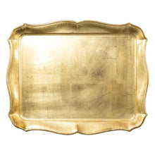 Load image into Gallery viewer, Florentine Wooden Gold Tray