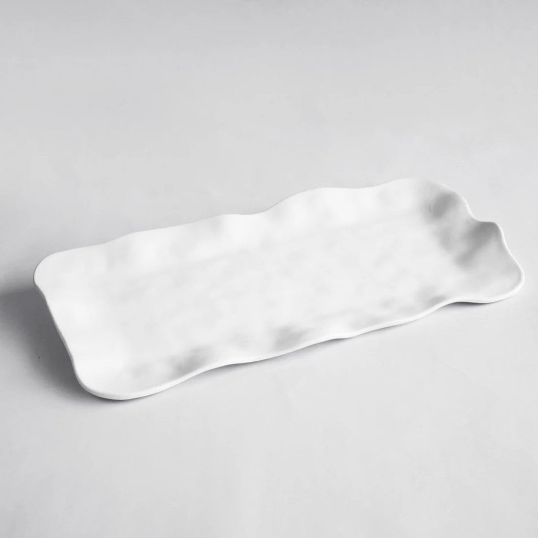 VIDA Nube White Long Rectangle Tray