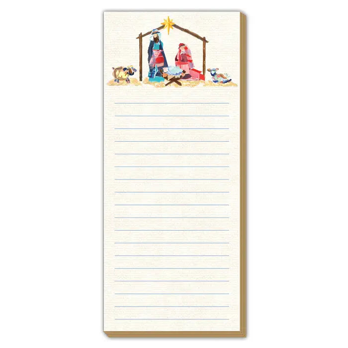 Nativity skinny notepad