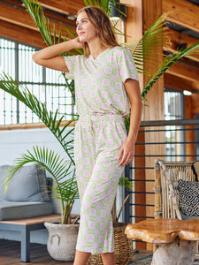 Crop Pant Set Alli Quilted Charm