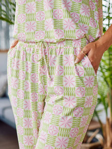 Crop Pant Set Alli Quilted Charm