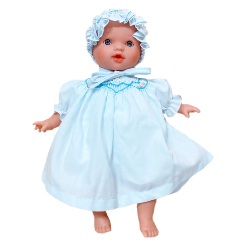 Abby Doll Blue Dress and Bonnet