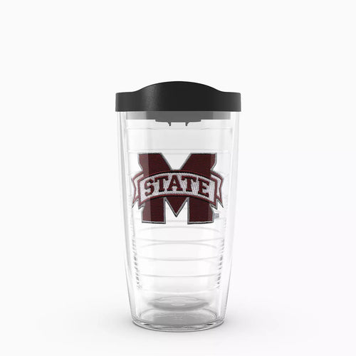Mississippi State clear 16oz tumbler