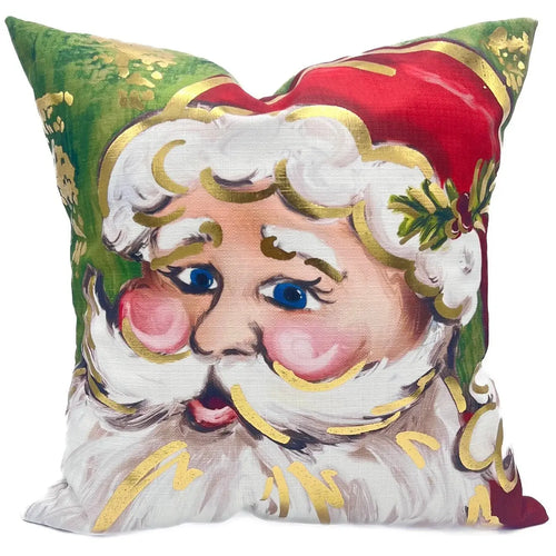 Classic Golden Santa Pillow 24 x 24