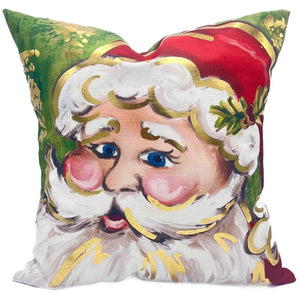 Classic Golden Santa Pillow 24 x 24