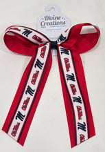 Load image into Gallery viewer, Logo Overlay Streamer Bow Ole Miss