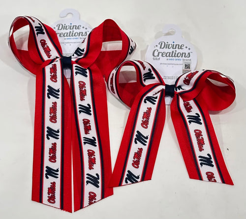 Logo Overlay Streamer Bow Ole Miss