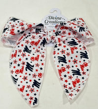 Load image into Gallery viewer, College Star Print Bow Ole Miss