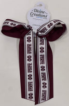 Load image into Gallery viewer, Logo Overlay Streamer Bow MSU