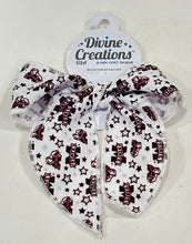Load image into Gallery viewer, College Star Print Bow MSU