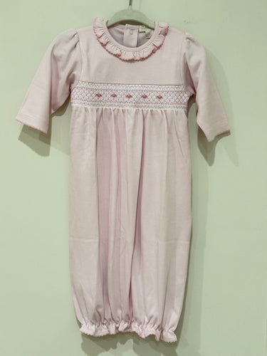 Pink Sack w/hand smocking