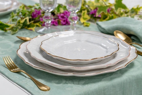 Impressions White w/ Gold Trim