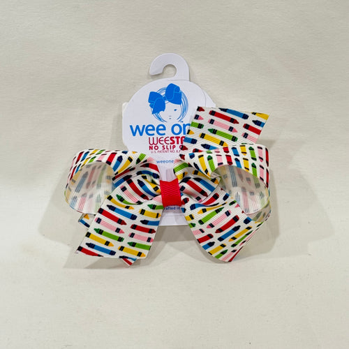 Back to School Print Bow