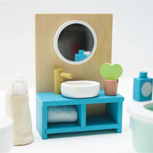 Wooden Dolls Bathroom set