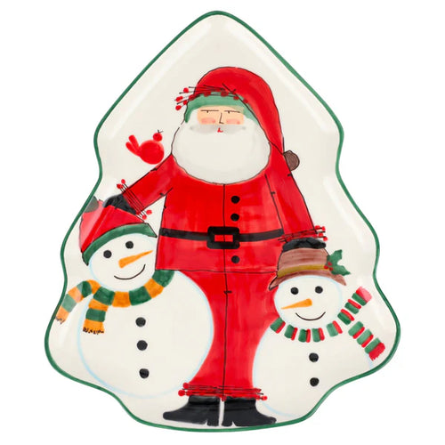 Old St. Nick 2024 Figural Tree Platter