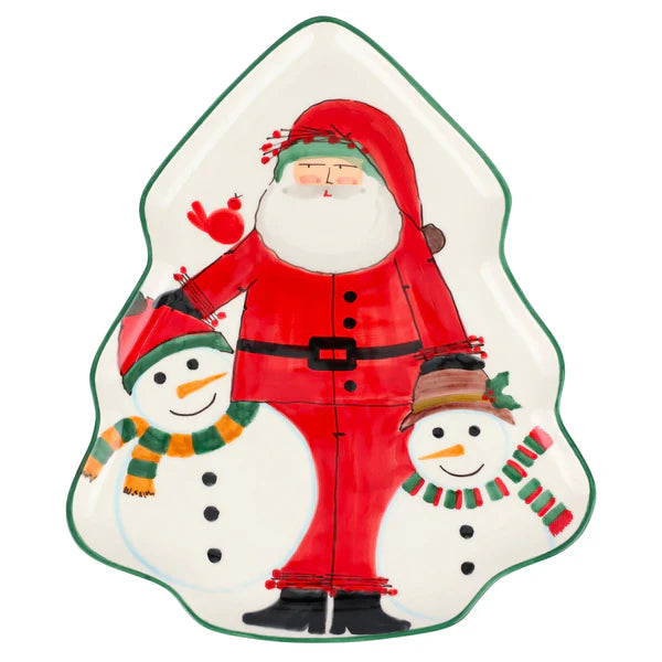 Old St. Nick 2024 Figural Tree Platter