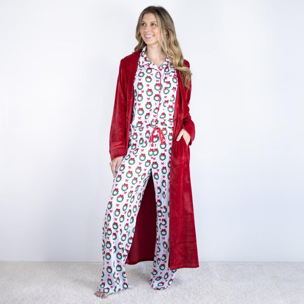 Classic Harbin Robe Dark Red