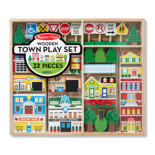 Wooden Town Set