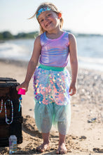 Load image into Gallery viewer, Bling Bling Mermaid Skirt &amp; Hairclip Set, Mint Sz 4-6