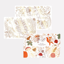 Load image into Gallery viewer, Thanksgiving Coloring Placemats