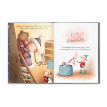 Load image into Gallery viewer, Eldo Elf and the Patchwork Bashful Bunny Book Jellycat