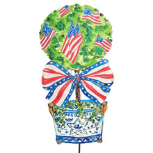 Load image into Gallery viewer, Beck’s Patriotic Flag Topiary in Pot