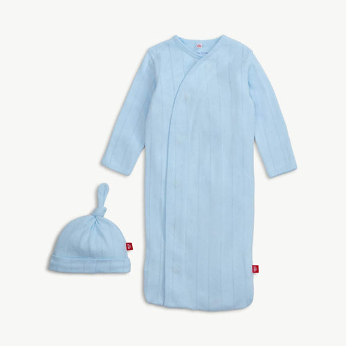 Blue Love Lines Gown/hat