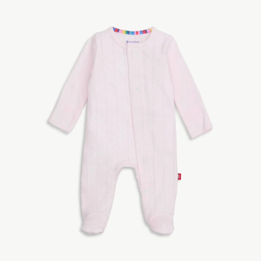 Love Lines Footie Pink