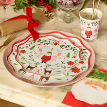 Load image into Gallery viewer, Foliage Santa Dinner Plates