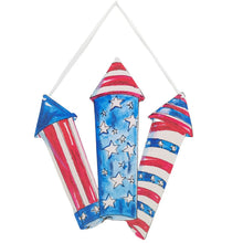 Load image into Gallery viewer, Beck’s Patriotic Rocket PVC Door Hanger