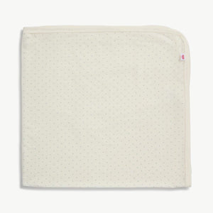 Pin Dot Cream Baby Blanket