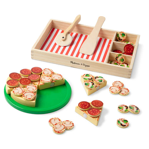 Wooden Pizza Playset