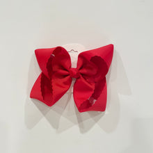 Load image into Gallery viewer, Scalloped Hair Bow