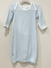 Load image into Gallery viewer, Long Sleeve Lap Shoulder Day Gown Blue/White