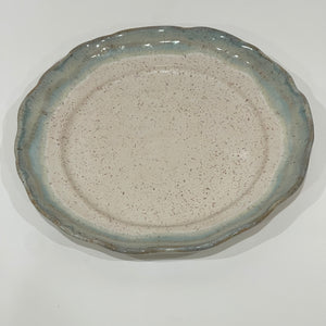 Rimmed Round Dinner Plate