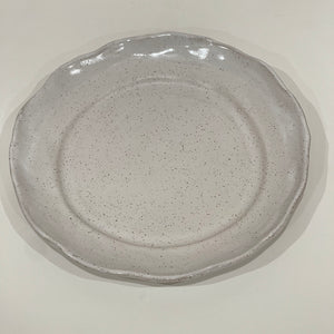 Rimmed Round Dinner Plate