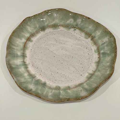 Rimmed Round Dinner Plate