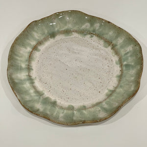 Rimmed Round Dinner Plate