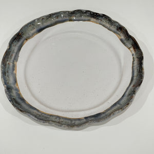 Rimmed Round Dinner Plate