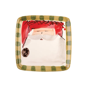 Old St. Nick Square Salad Plate