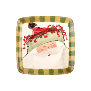 Old St. Nick Square Salad Plate