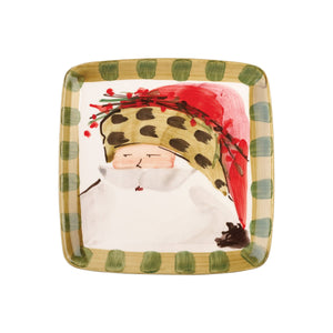 Old St. Nick Square Salad Plate
