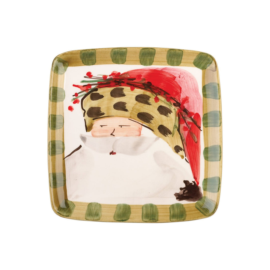 Old St. Nick Square Salad Plate