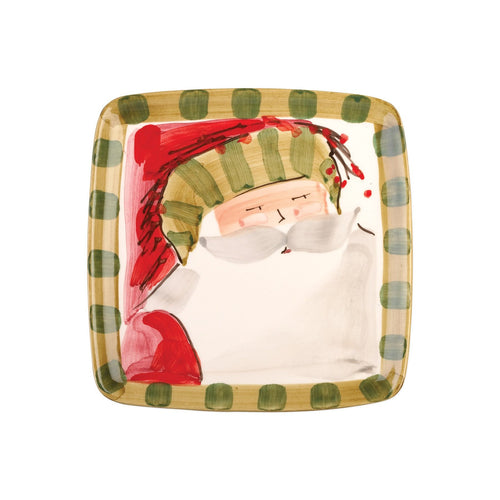 Old St. Nick Square Salad Plate