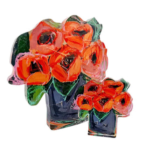 Lauren Dunn Floral Acrylic Blocks