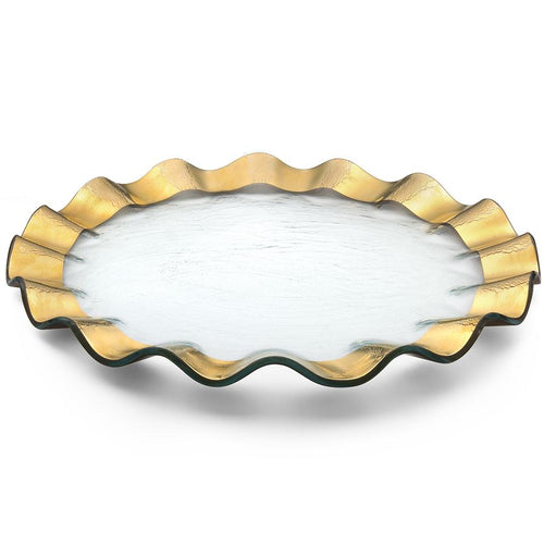 Ruffle Buffet Plate G144 P144