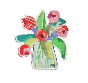 Lauren Dunn Floral Acrylic Blocks