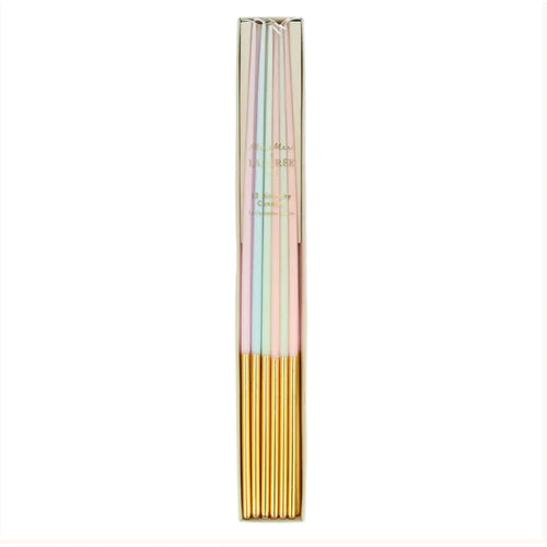 Ladure Paris Gold Leaf Tall Tapered Candles